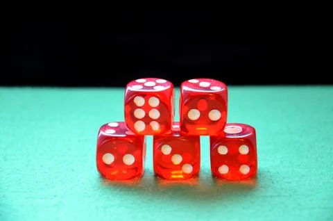 Gamble dices Stock Photos