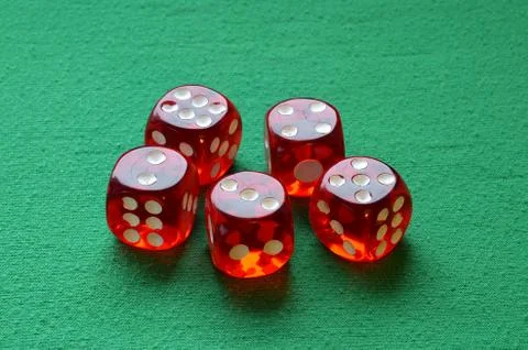 Gamble dices Stock Photos
