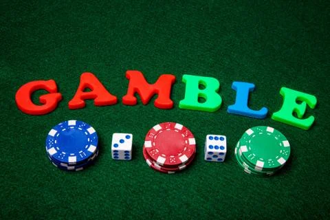 Gamble letters Stock Photos