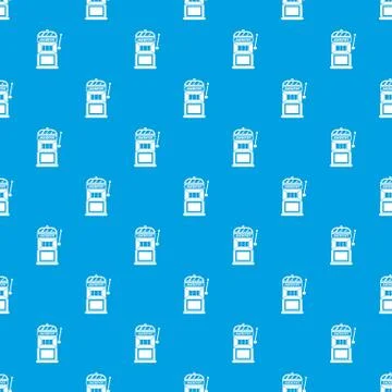 Gamble machine pattern seamless blue Illustrazione stock