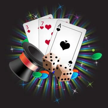 Gambler attributes Stock Illustration