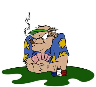 The gambler Stock Illustration