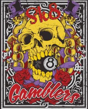 Gamblers Stock Illustration