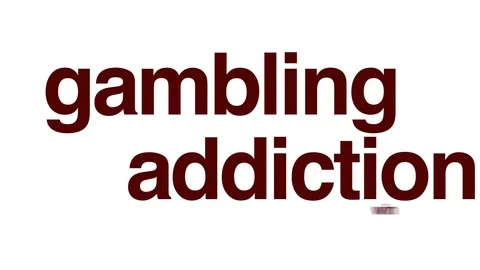 Gambling addiction animated word cloud. Vidéo 70647205