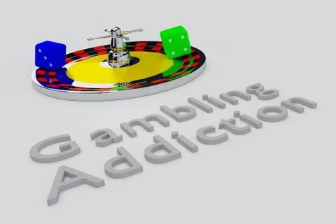 Gambling Addiction concept Illustration