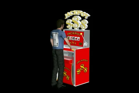 Gambling with Alpha Channel NTSC Stockbeeldmateriaal 576959