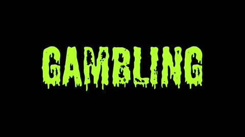 GAMBLING animated text for video 스톡 동영상 131600445