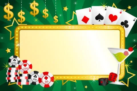 Gambling background Stock Illustration