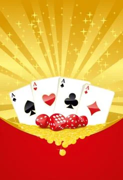 Gambling background Stock Illustration