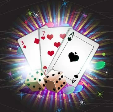 Gambling background Stock Illustration