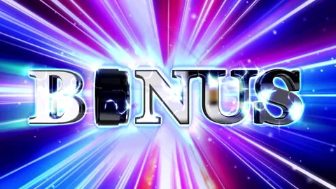 Gambling bonus glow light loop animation Vídeo Stock 146629355