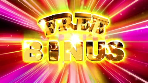 Gambling bonus glow light loop animation Video stock 146629516