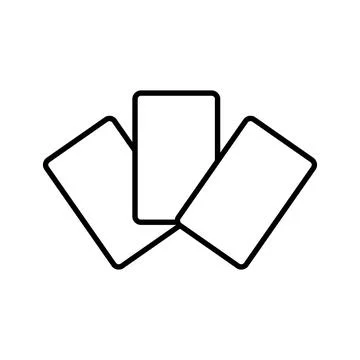 Gambling card icon vector Stock Illustration