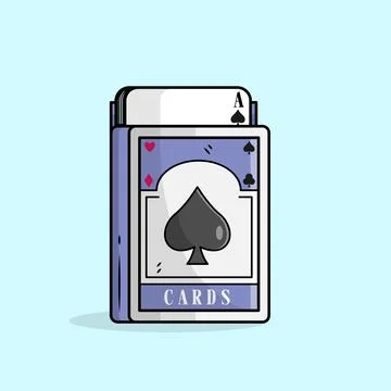 Gambling Card Stock Illustration