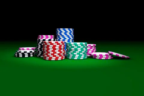 Gambling casino chips Stock Illustration