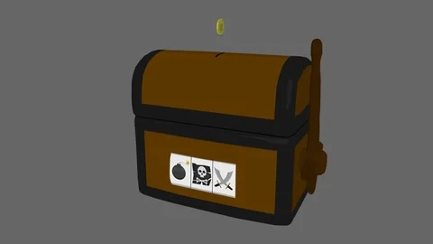 Gambling chest Stock Footage 80237108