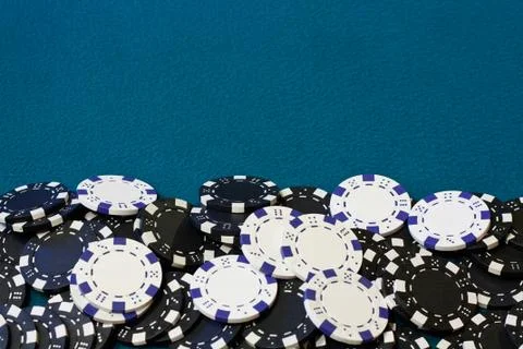 Gambling chip frame Foto stock