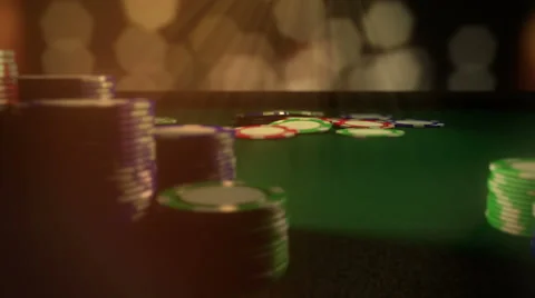 Gambling Chips Fall Animation Stock Footage 57750213