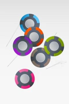 Gambling Chips Stock Illustration