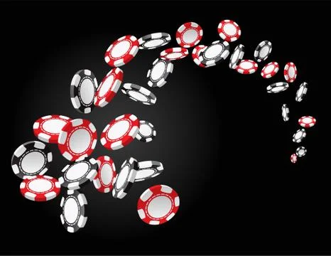 Gambling chips Stock Illustration