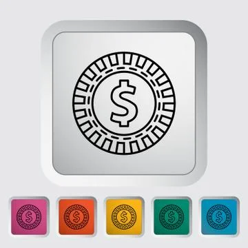 Gambling chips Stock Illustration