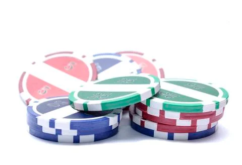 Gambling chips Stock Photos