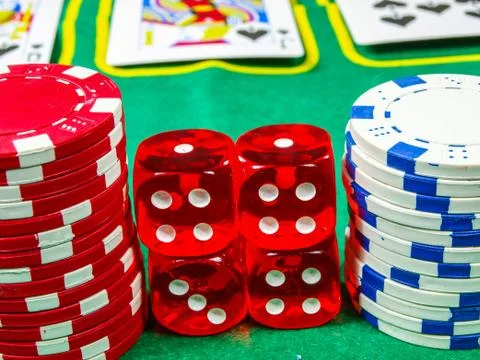 Gambling chips Stock Photos