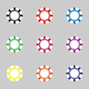 Gambling Coin Pack Stock Illustration