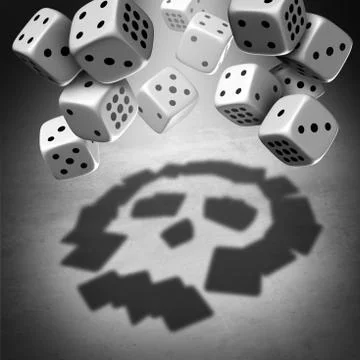 Gambling Danger Concept Illustration