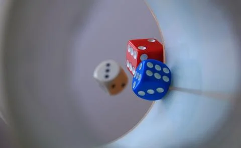 Gambling dice Stock Photos