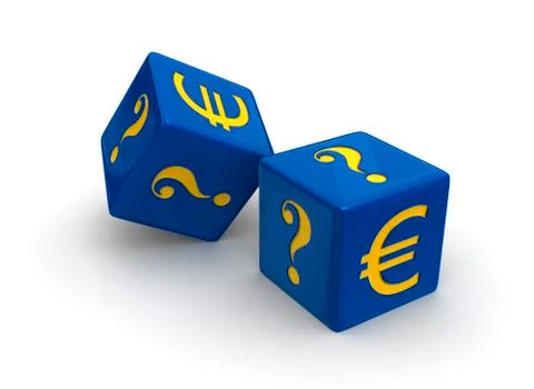 Gambling on the euro Stock Illustration