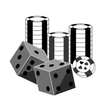 Gambling games design Stock Illustration