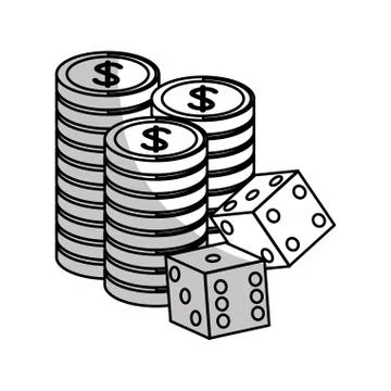 Gambling games design Stock Illustration