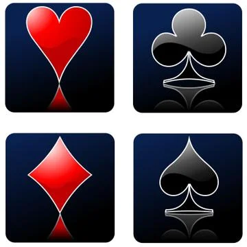 Gambling illustration with casino elements Stock Illustration