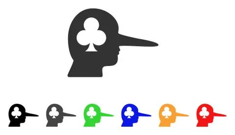 Gambling Jerk Vector Icon Illustration