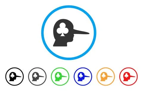 Gambling Jerk Vector Icon Illustration