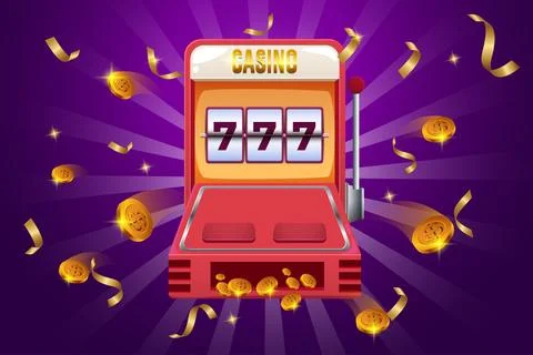Gambling machine slot game element Stock Illustration