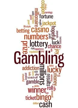 Gambling, word cloud concept Illustration