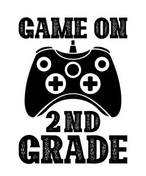 Game On 2nd Grade Stock Illustration