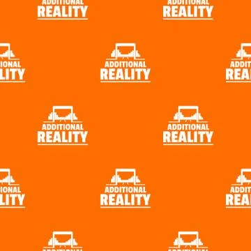 Game additional reality pattern vector orange イラスト素材
