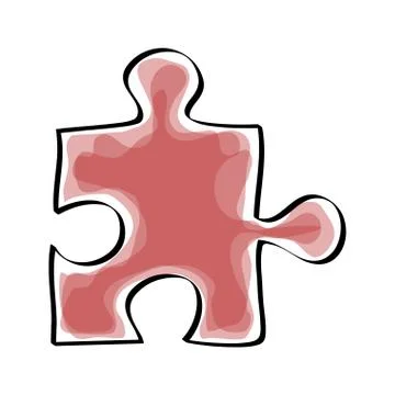 Game and teamwork design. Puzzle icon. vector graphic Stock Illustration