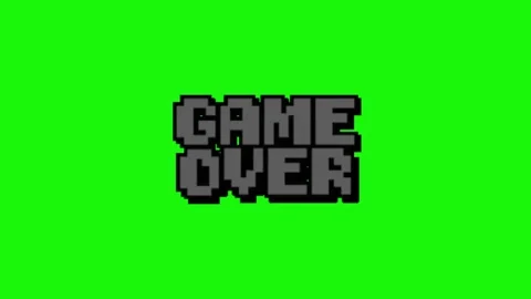 Game animation text decoration on chroma key Stock Footage 334772769