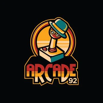Game arcade vector logo illustration Stock Illustration