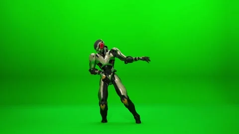Game Asset Robot Mech Dance Stock Footage 321921499