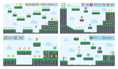 Game assets element Ilustração Stock