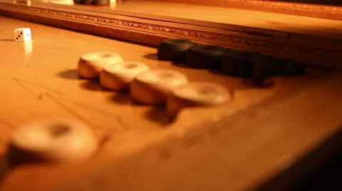 The game of backgammon . Video stock 46627885