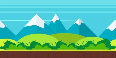 Game background flat Style Vector Illustration Stock Illustration