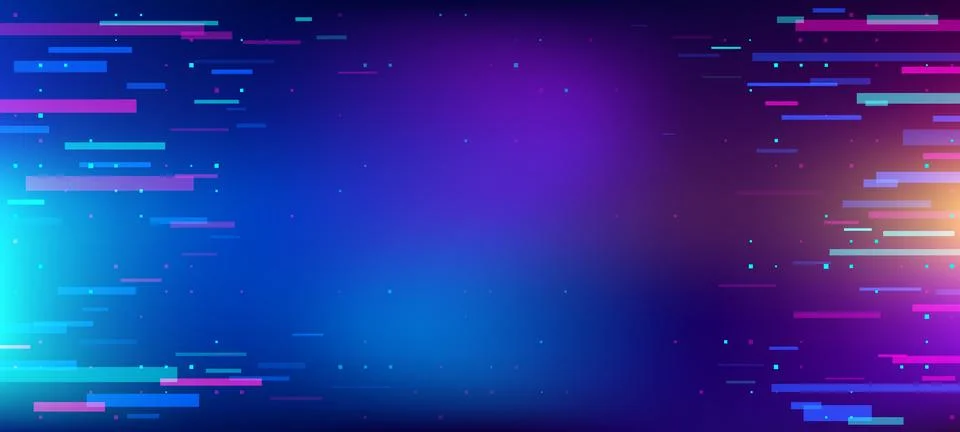 Game background glitch, vector abstract pattern Stockillustratie