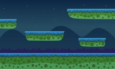 Game Background - Night Stock Illustration