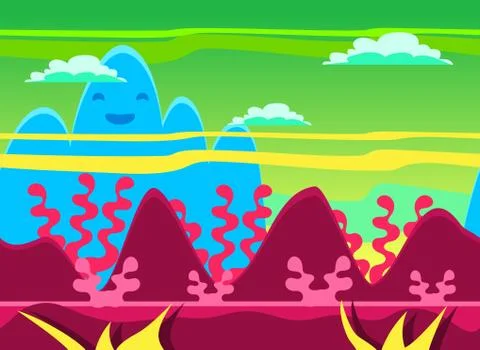 Game Background Vector Illustration Set Stock-Illustration